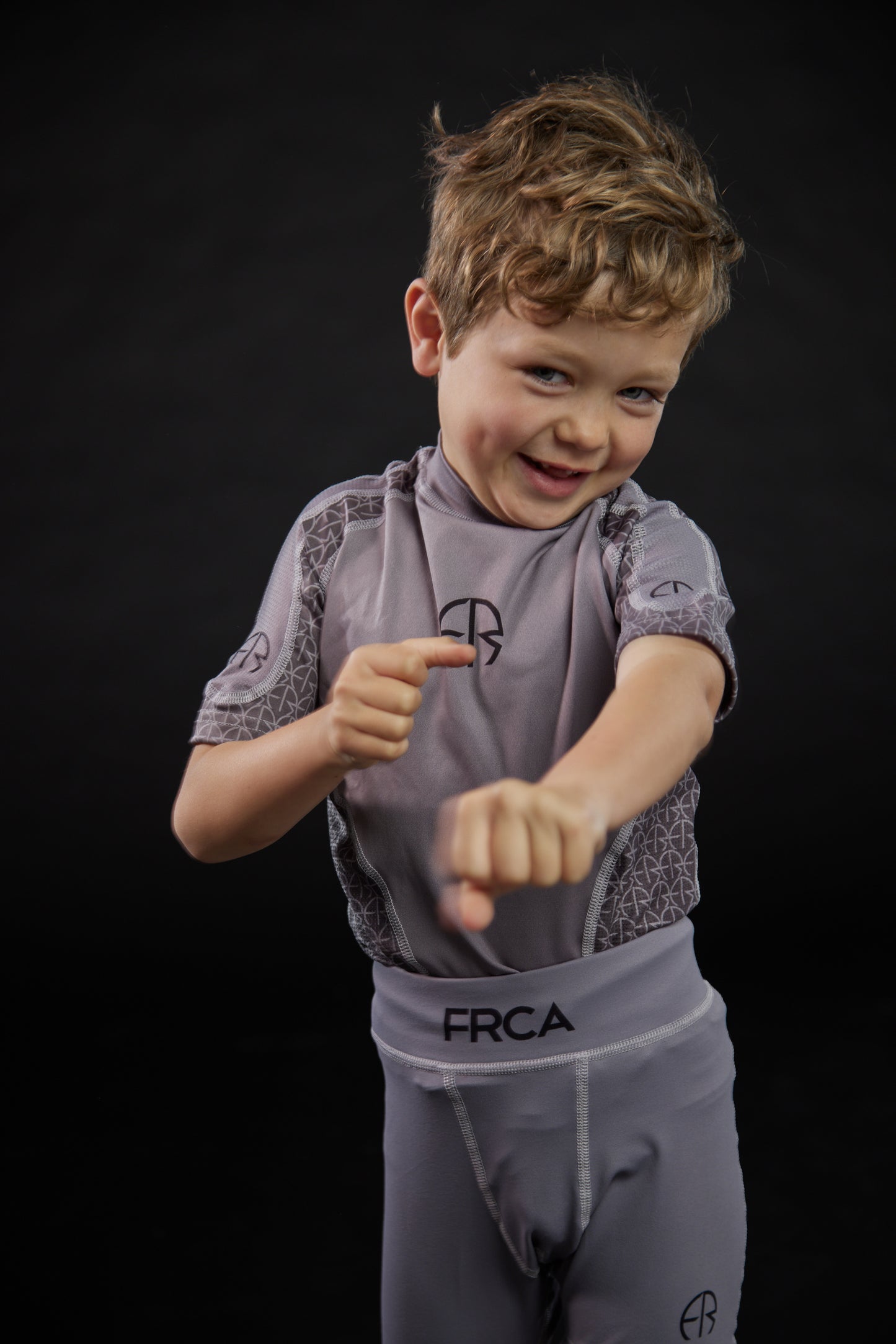 Mercury Grey Rash Guard (Boy's)