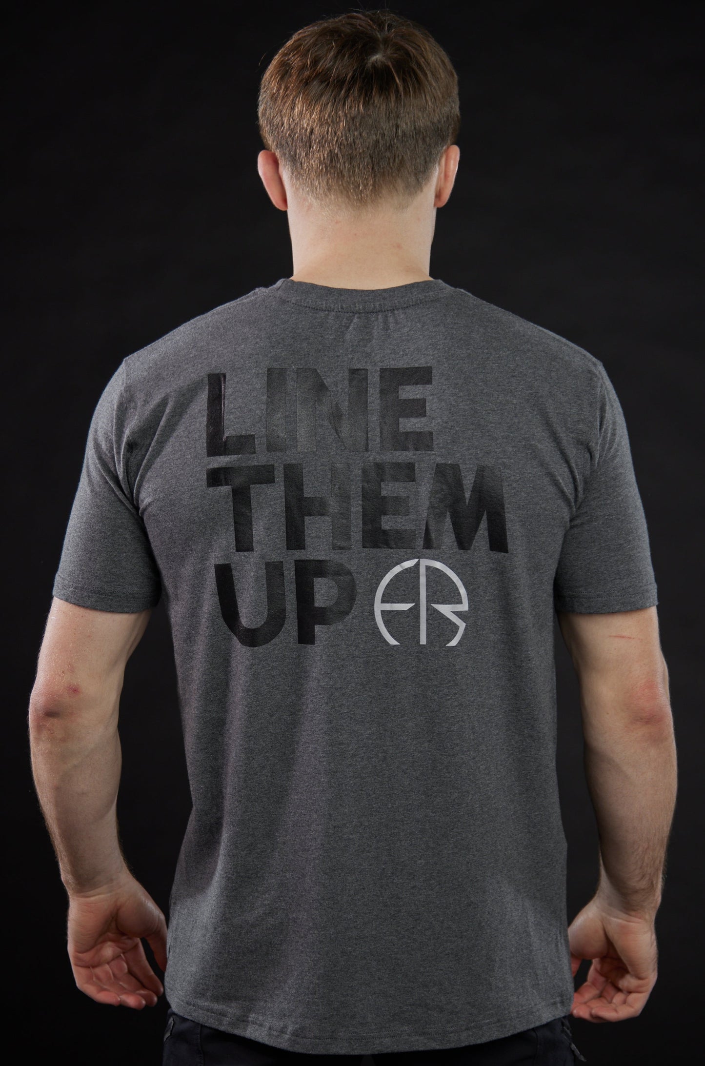 "Line Them Up"' Charcoal Training Tee