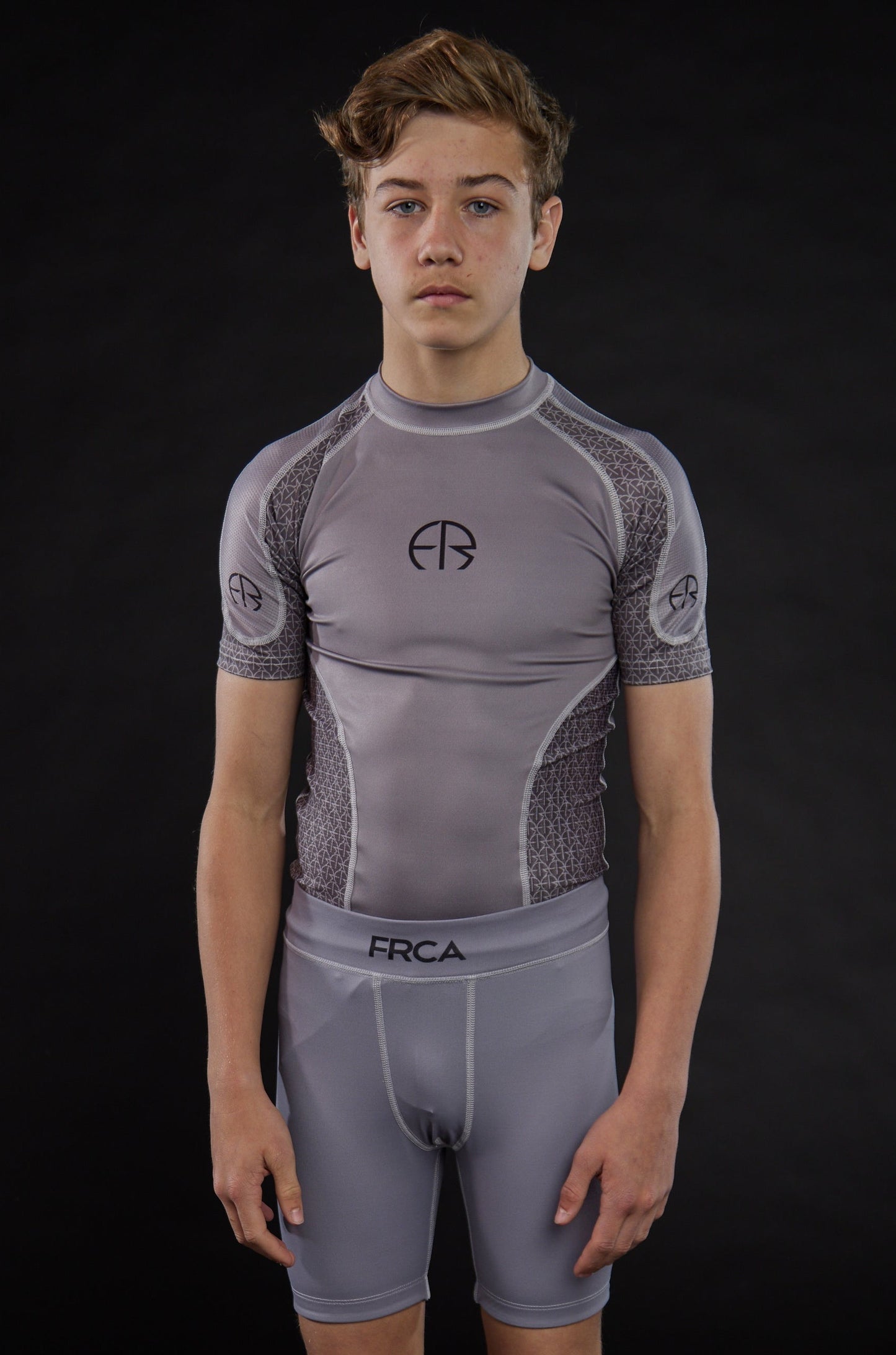 Mercury Grey Rash Guard (Boy's)