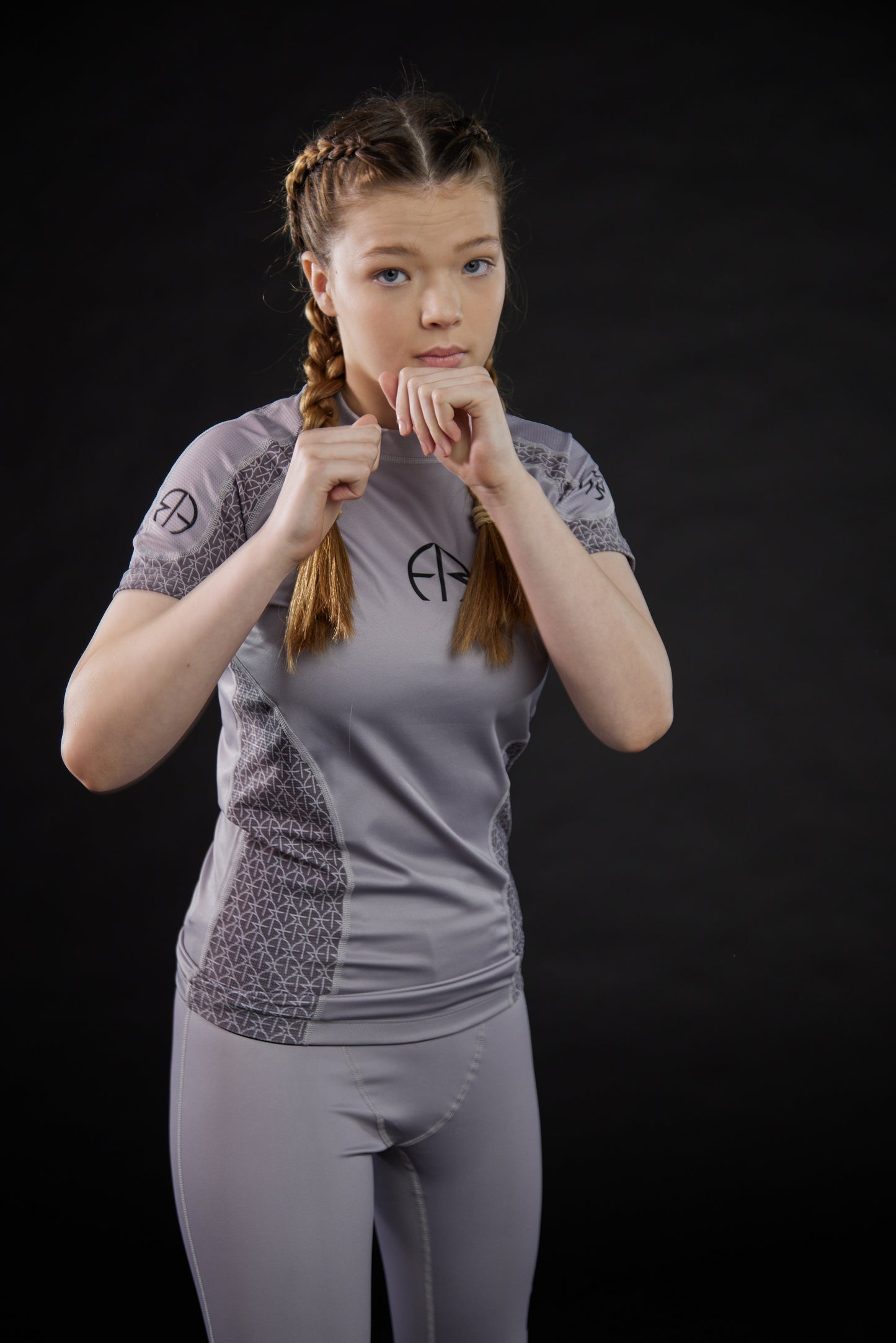 Mercury Grey Rash Guard (Girl's)