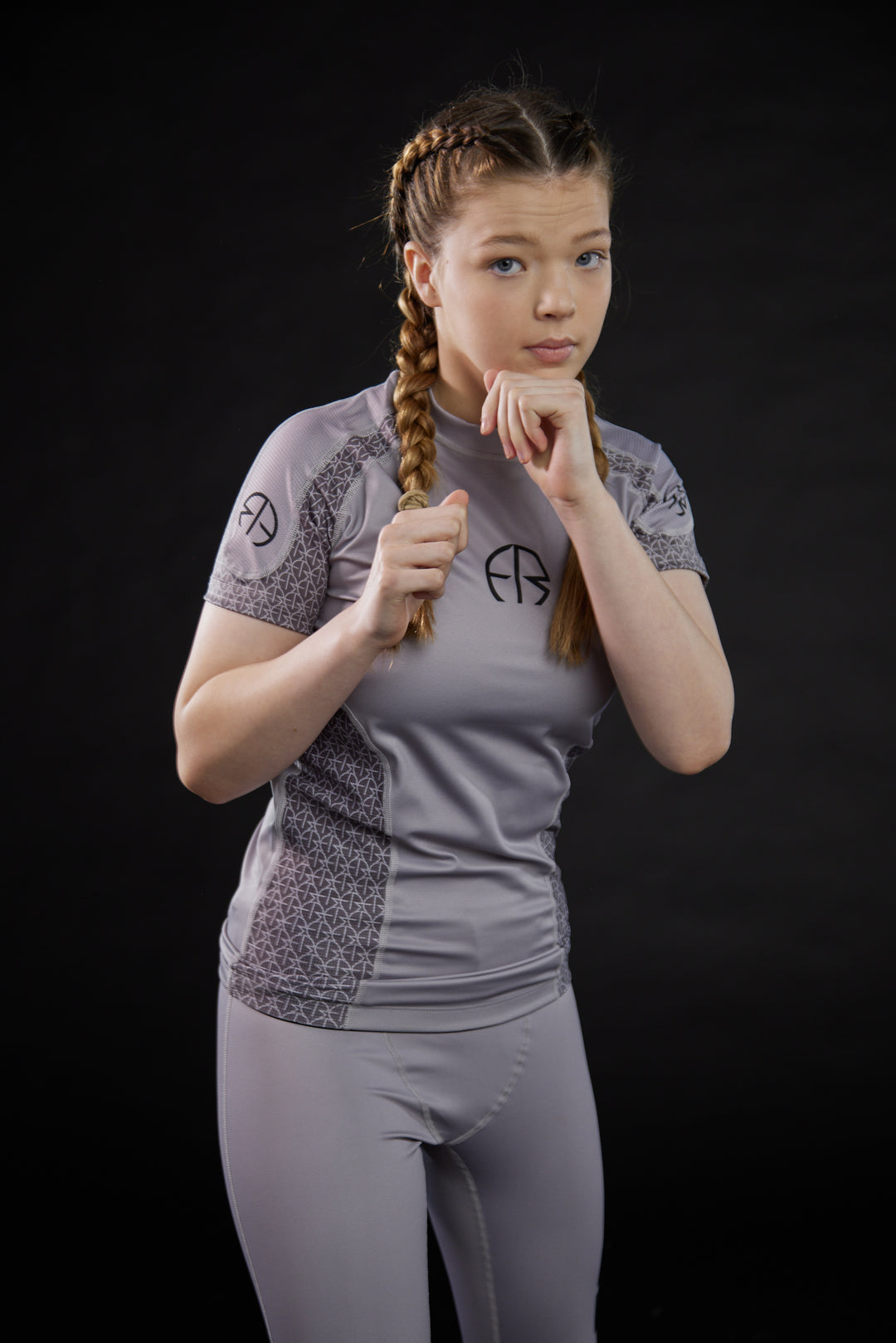 Mercury Grey Rash Guard (Girl's)