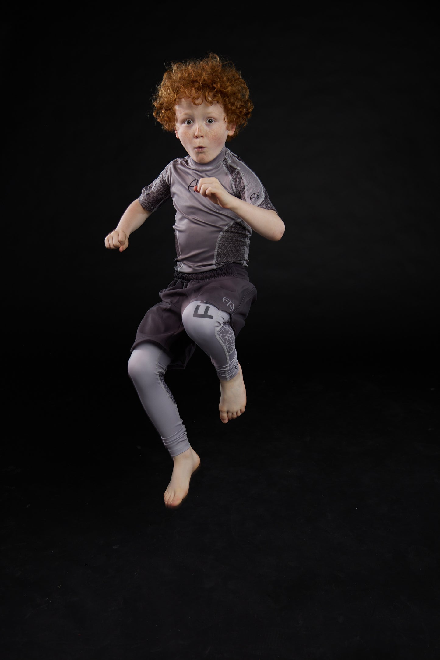 Mercury Grey Rash Guard (Boy's)