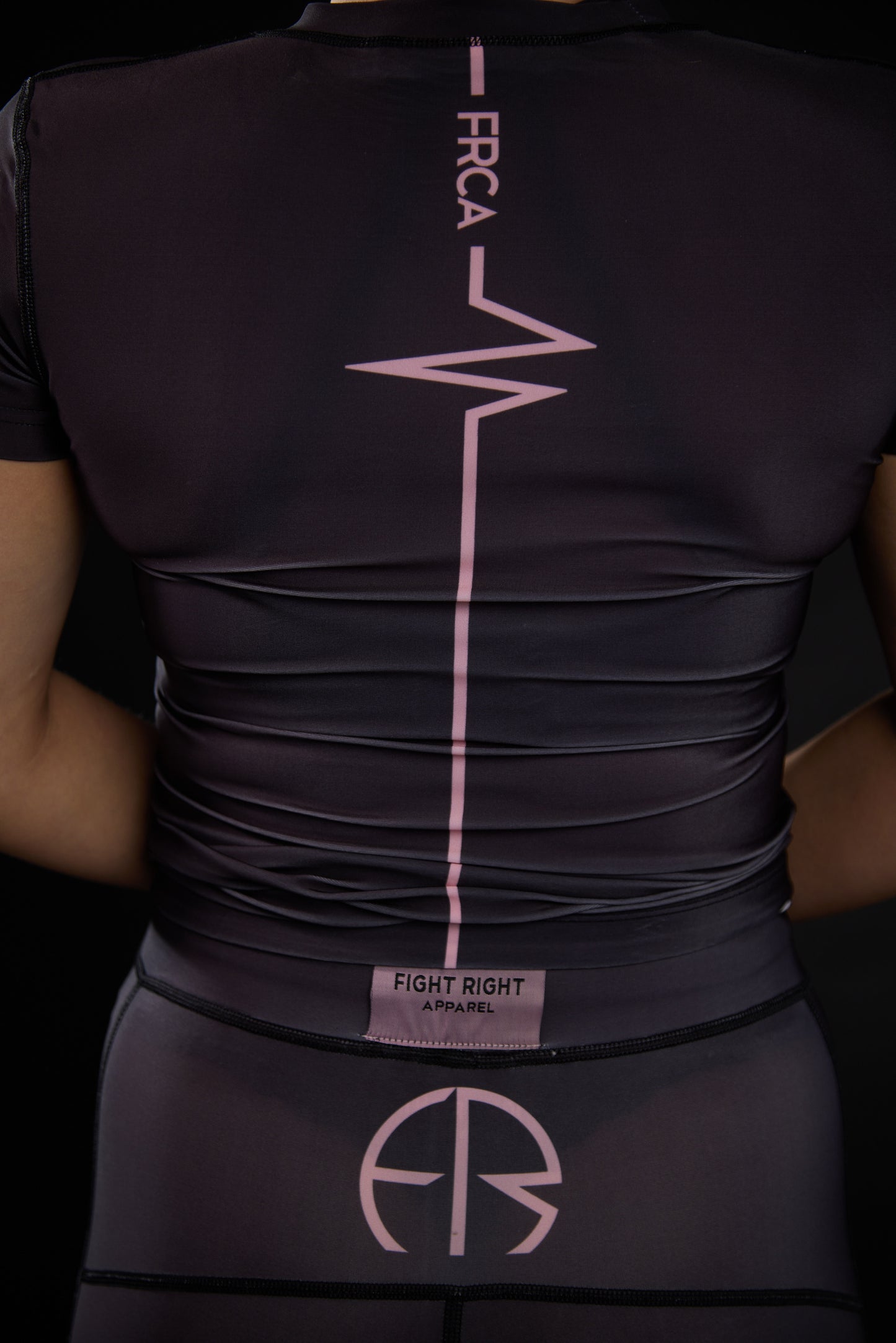 Women's Pink & Charcoal Rash Guard