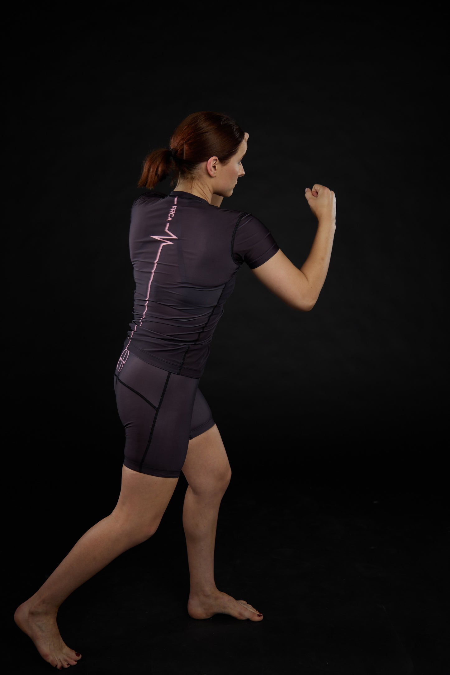 Women's Pink & Charcoal Rash Guard