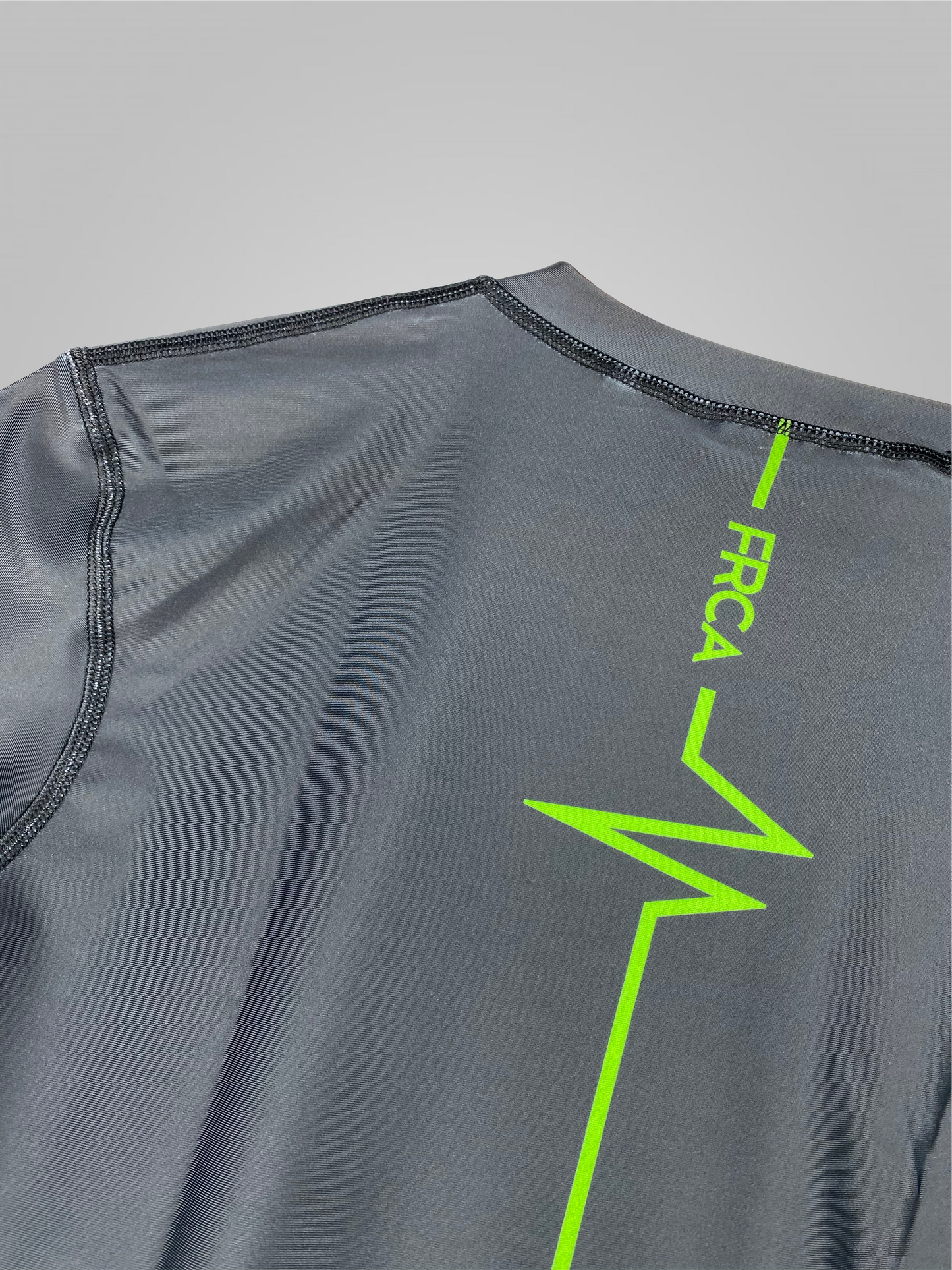 Men's Lime & Charcoal Short Sleeved Rash Guard