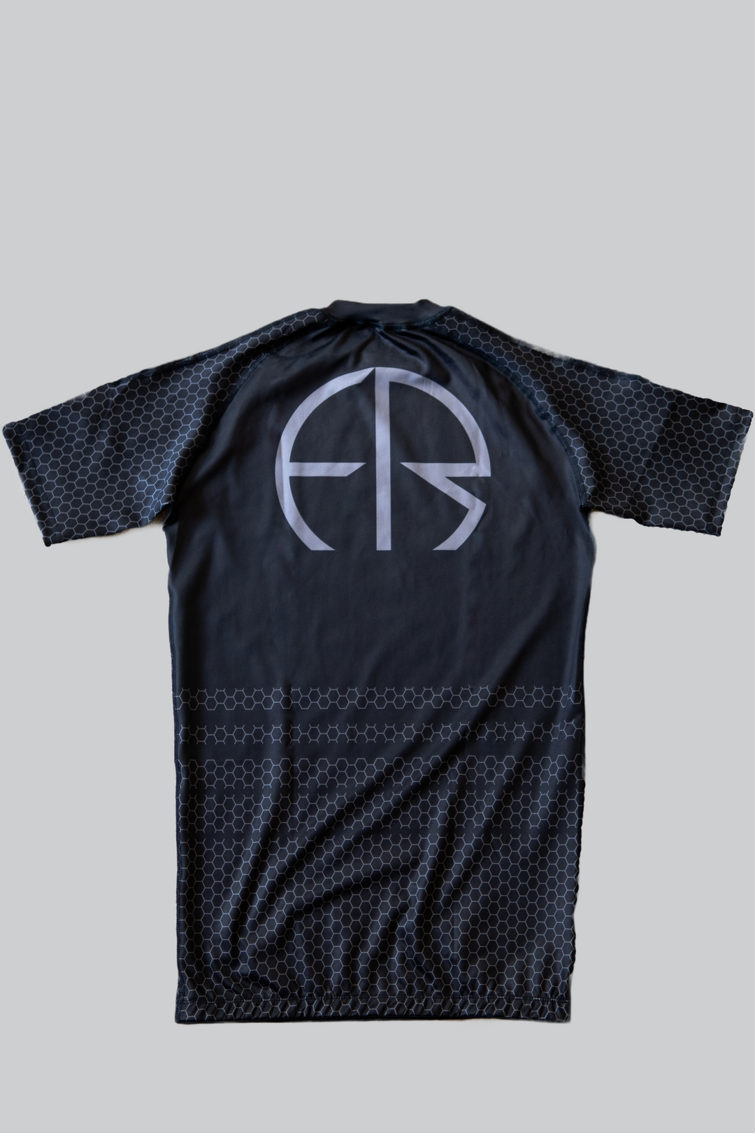 Lunar Black Rash Guard - Short Sleeve