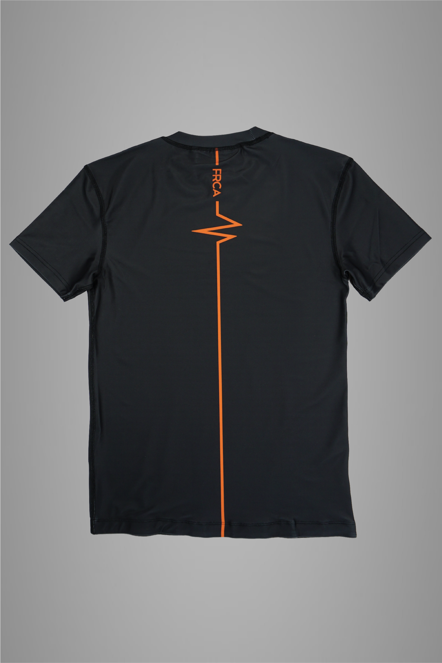 Men's Orange & Charcoal Short Sleeved Rash Guard