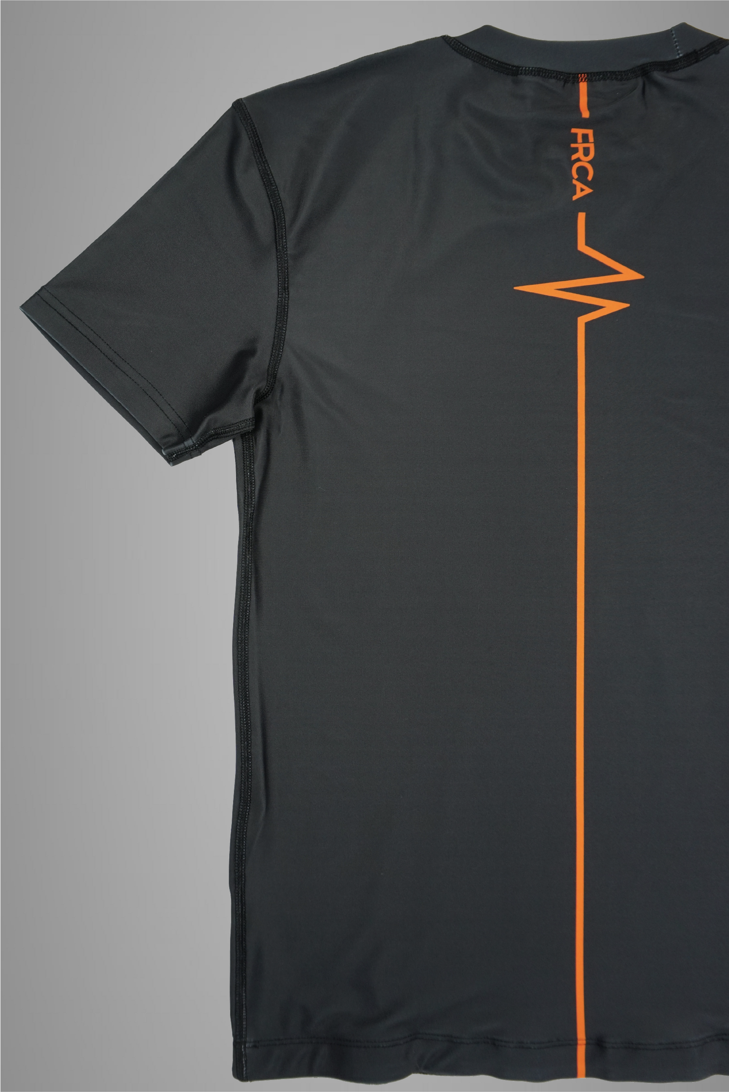 Men's Orange & Charcoal Short Sleeved Rash Guard