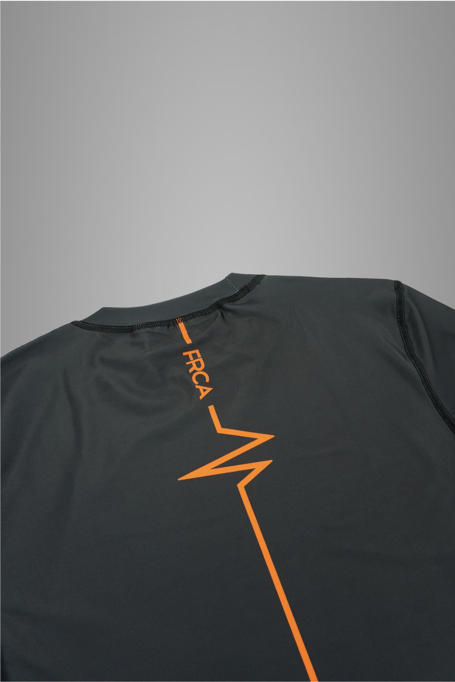 Men's Orange & Charcoal Short Sleeved Rash Guard