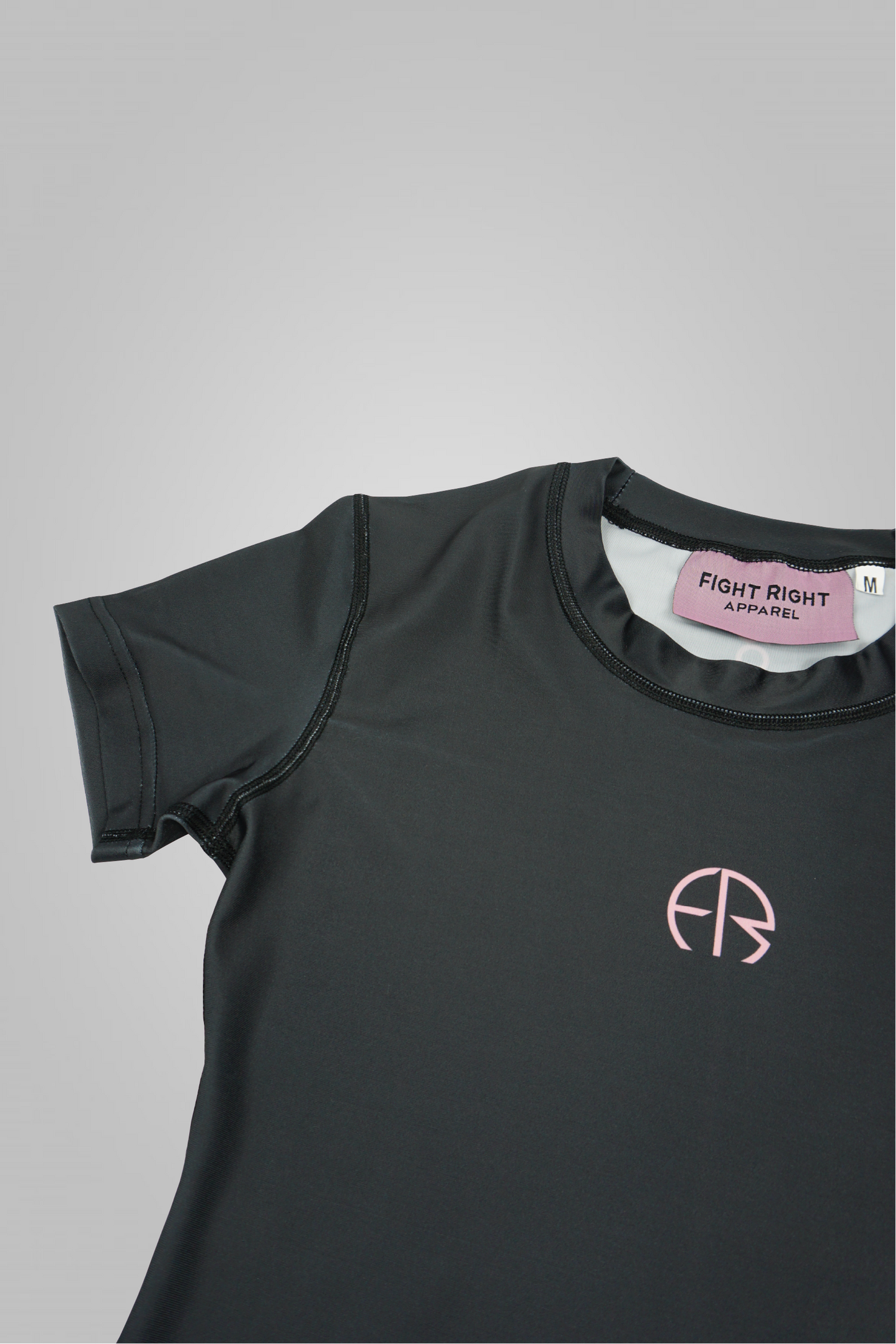 Women's Pink & Charcoal Rash Guard